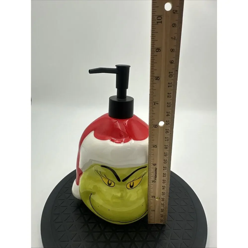 New Christmas Dr. Seuss The Grinch Face Lotion or Soap Dispenser